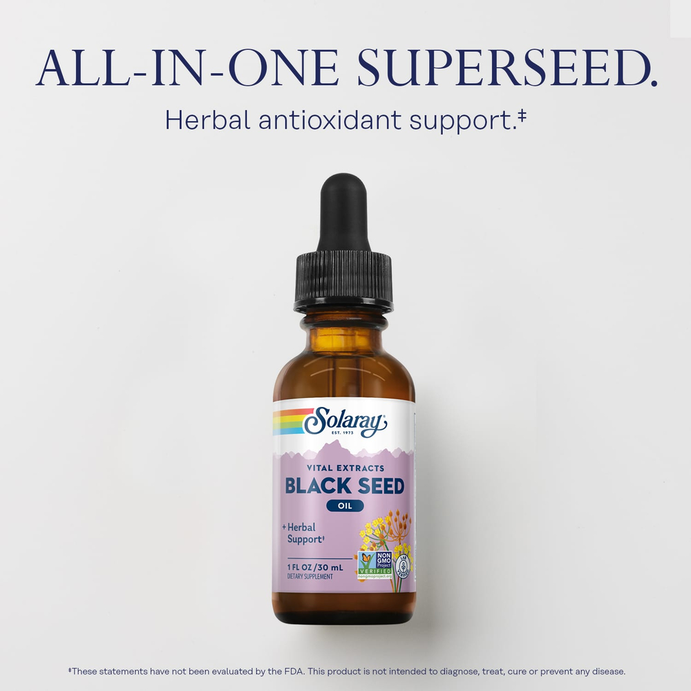 Solaray, Vital Extracts, масло черного тмина, 30 мл (1 жидк. унц.)