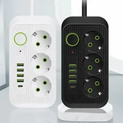 Сетевой фильтр/Удлинитель 3 метра/Черный