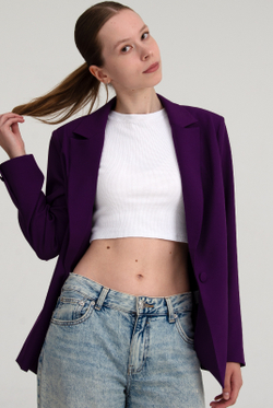 Жакет женский 4548зпа, Баклажан #513Бак044548зпа