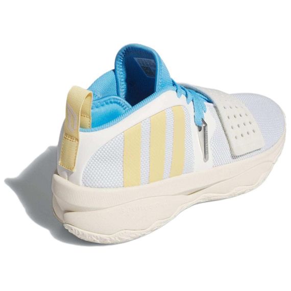 Кроссовки Adidas Dame 8 Extply Баскетбольные кроссовки Низки Белый Бежевый Син Юнисекс