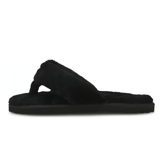 Puma Fluff Flip Slide Jr 'Black Team Gold'