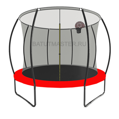 Батут детский с сеткой и баскетбольным кольцом, диаметр 10 фт