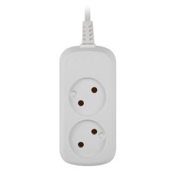 Удлинитель электрический ЭРА UDL-10-250 Greenline 2 розетки без заземления 5м ПВС 2x0.75мм2