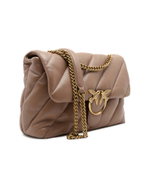 Кожаная сумка через плечо LOVE BIG PUFF CL SHEEP NAPPA Pinko - коричневый(100037 A0F2)