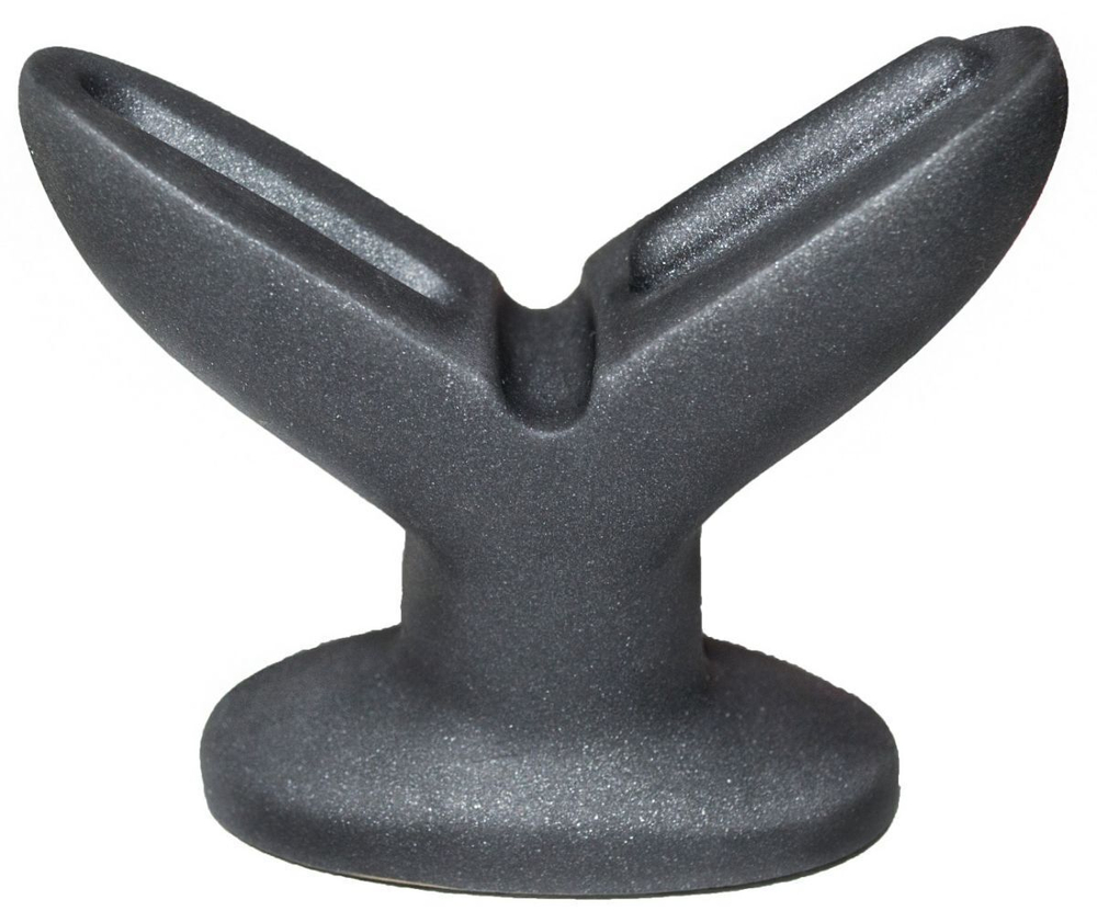 Анально-вагинальный плаг A blooming tulip XS (Цвет: черный)