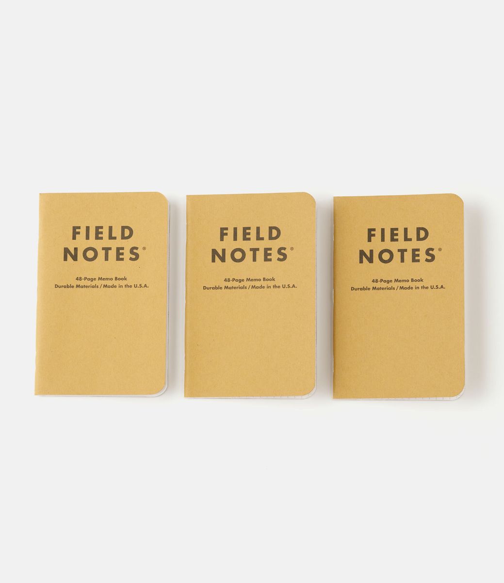 Field Notes Original Kraft — набор блокнотов в клетку