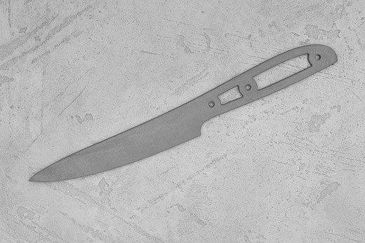 Заготовка для ножа, сталь VG-10 2,8мм. Модель "Геликон НУ140" с клинком 140мм, ТО 62-63HRC