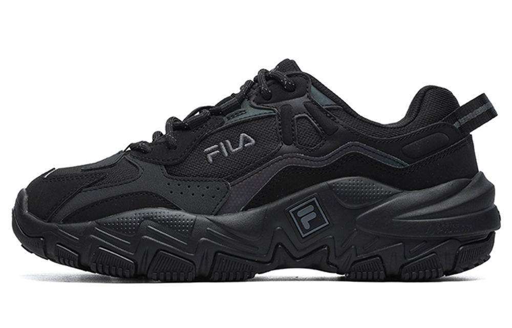 FILA Fila Predator 2 synthetic leather shock absorption, non-slip, wear-resistant, low-cut life casual shoes women's black