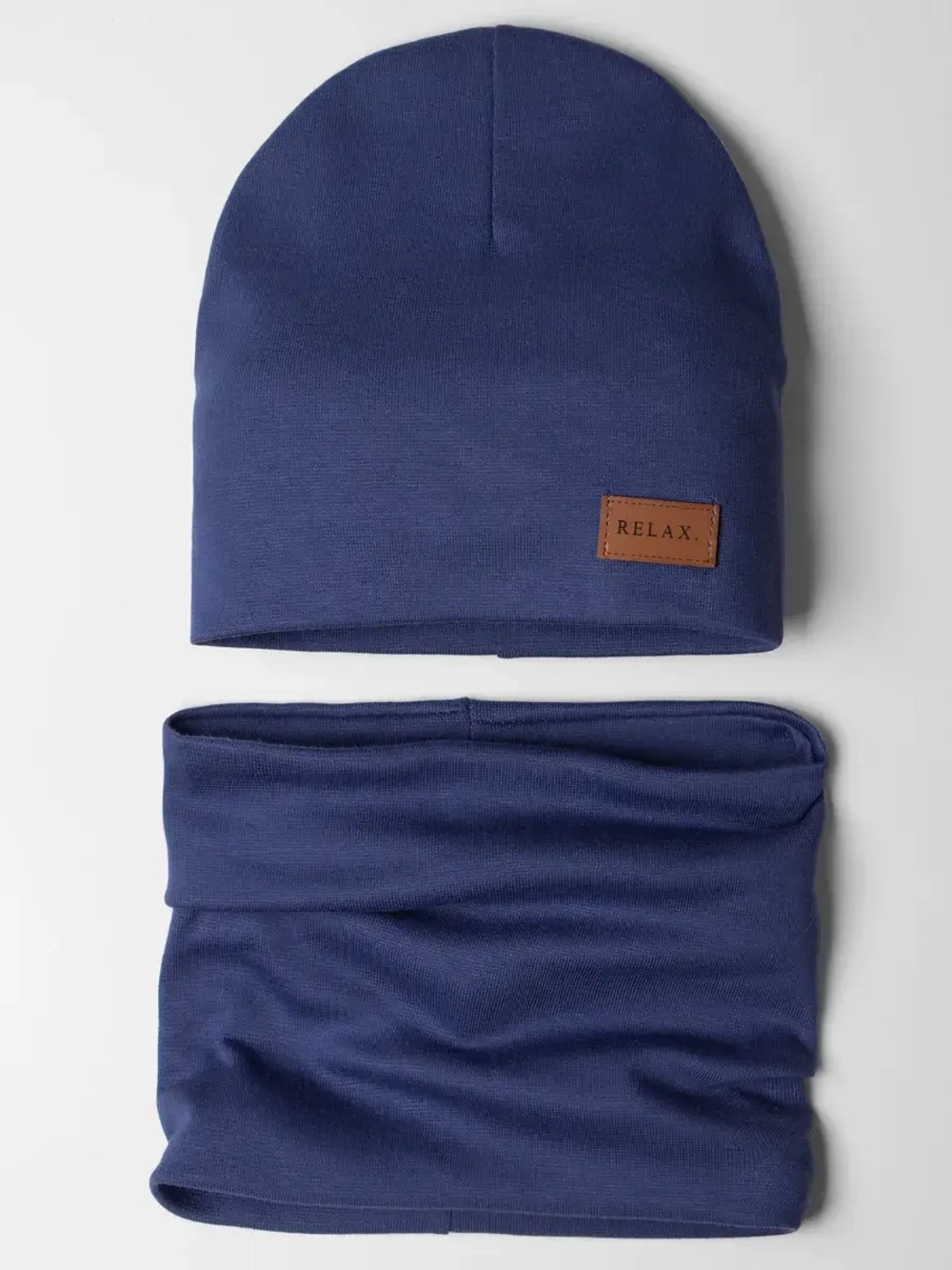 Шапка для мальчика осенняя и снуд