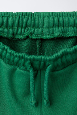 ZARA БРЮКИ-ДЖОГГЕРЫ , ЗЕЛЕНЫЙ