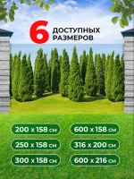 Фотосетка на забор кусты ландшафтный дизайн 2,5х1,58 м