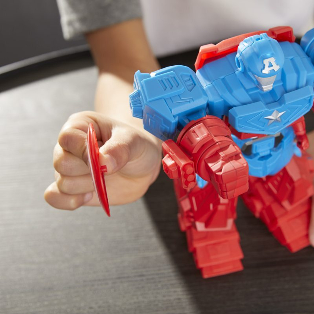 Hasbro Marvel Avengers - Фигурка Капитан Америка 20 см Mech Strike Ultimate Ultimate Armor F1669