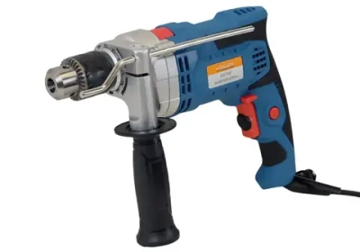 Дрель электрическая ударная мощность 1000Вт, обороты 2800об/мин, частота ударов 47600уд/мин, патрон 13мм, кабель 4м, металлический редуктор