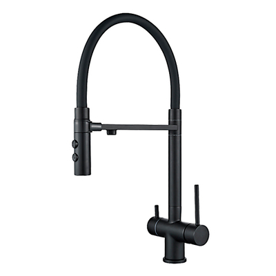 Смеситель для кухни с гибким изливом Oute  T61403BK-300