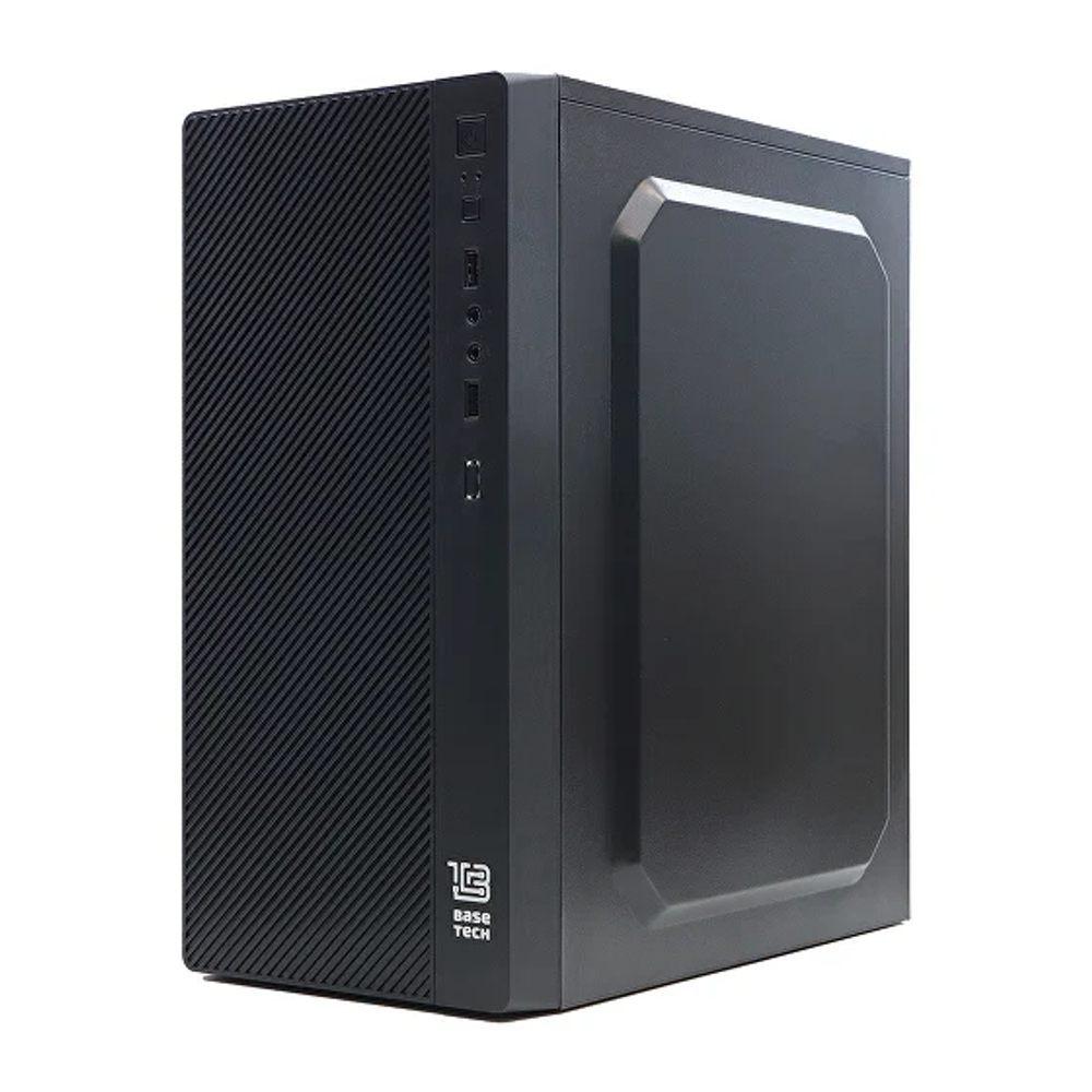 Корпус BaseTech M3402, Без БП, mATX, чёрный, 2xUSB2 (BT-M3402-B)