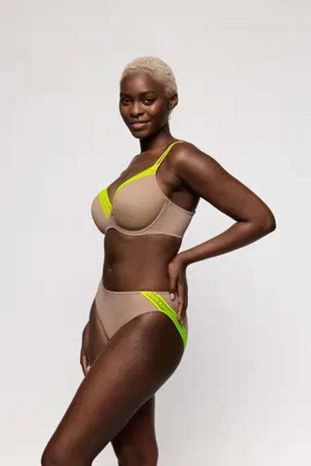 PRIMADONNA Twist Cools Бюстгальтер с поролоновой вставкой, вырез в форме сердца, светло-коричневый