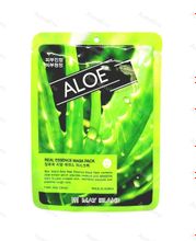 Маска тканевая успокаивающая с экстрактом алоэ Real Essense Aloe Mask Pack, MAYISLAND, 25 мл.