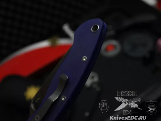 Складной нож Spyderco Military 36GPDBL c клинком из стали CPM-S110V, рукоять G10
