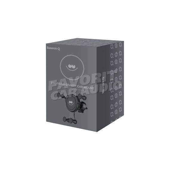 Держатель Baseus SUYL-EMHJ Emoticon Gravity чёрный