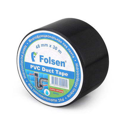 Лента из ПВХ Folsen® 05164, 150мкм, чёрная