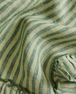 ZARA HOME ЛЬНЯНАЯ ПОДСТАВКА ПОД СТОЛОВЫЕ ПРИБОРЫ, ЗЕЛЕНЫЙ