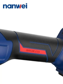 NANWEI 125 мм Угловая шлифовальная машина 5000/7000/9800 об/мин, 20 В, бесщеточный двигатель (Батарея 6,0ah x 2)