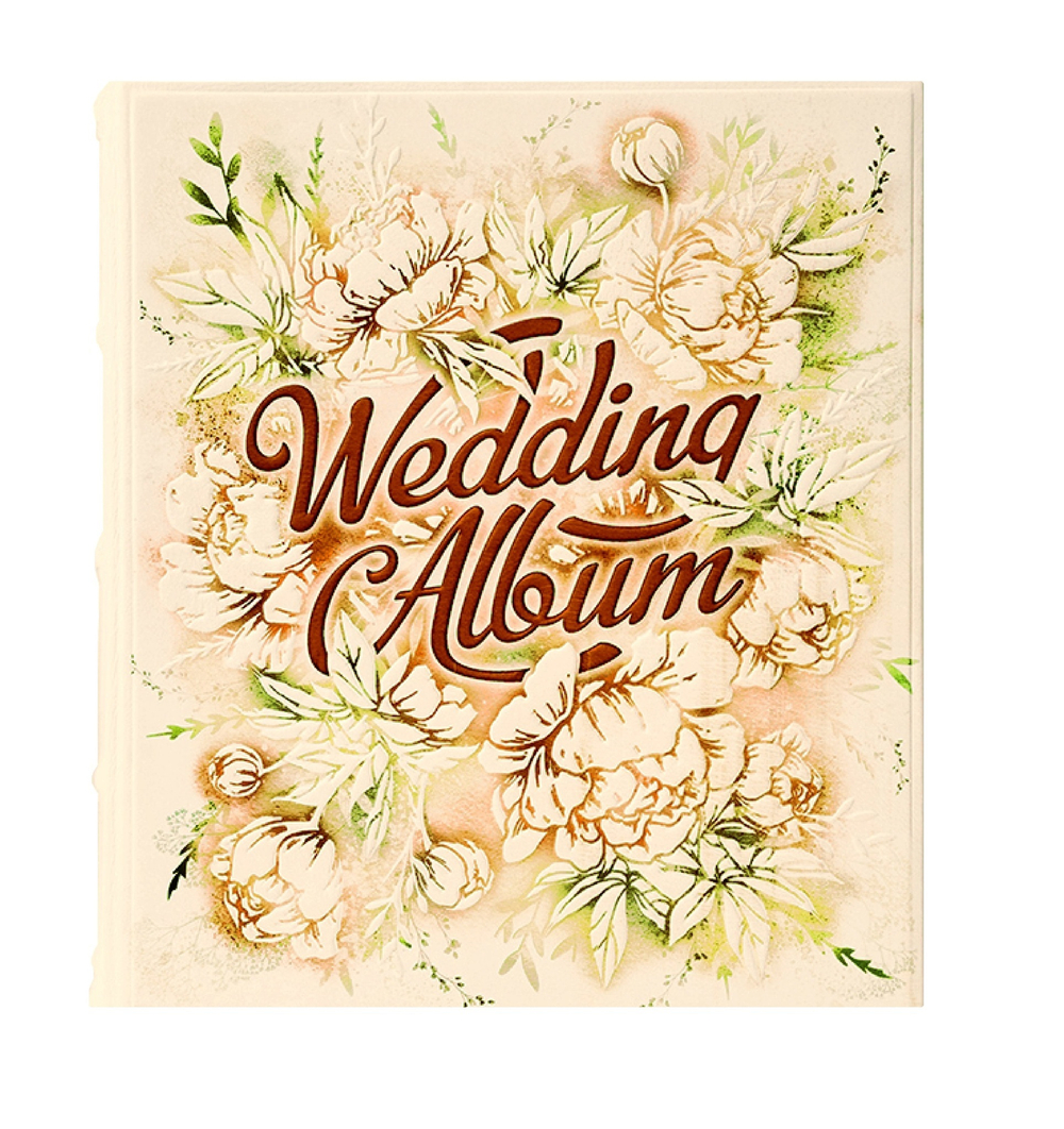 Фотоальбом большой «Wedding Album». Цвет молочный