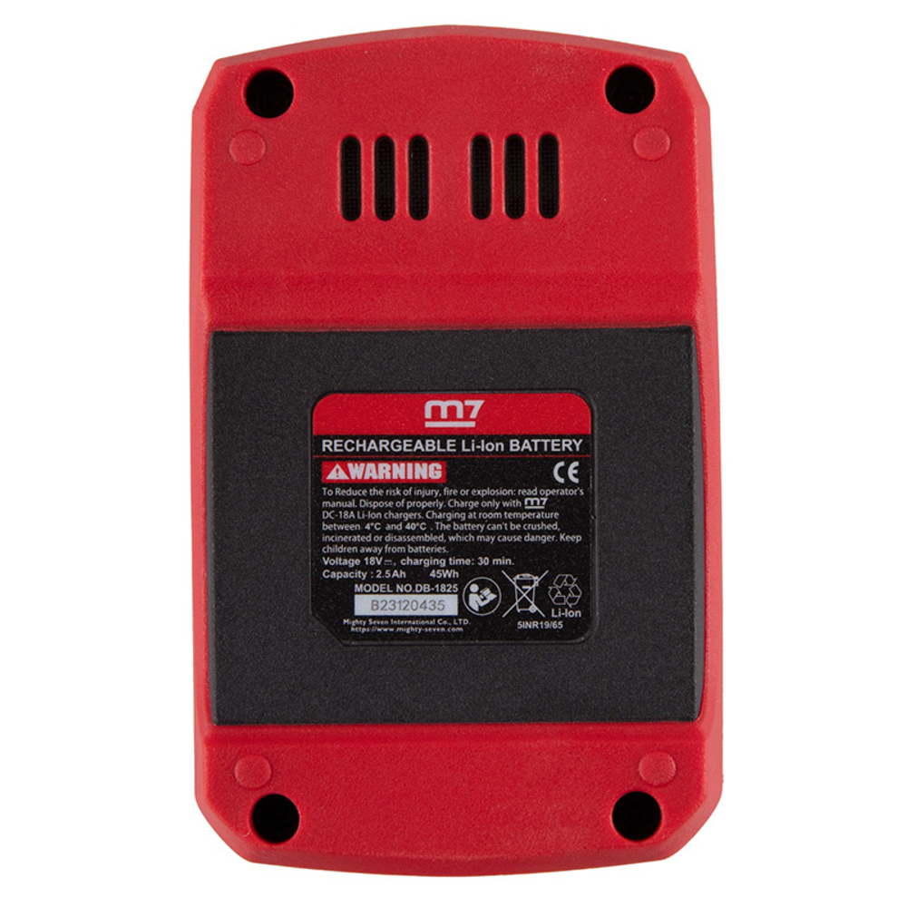 MIGHTY SEVEN (DB-1825) Аккумулятор 18 В, 2.5 Ач