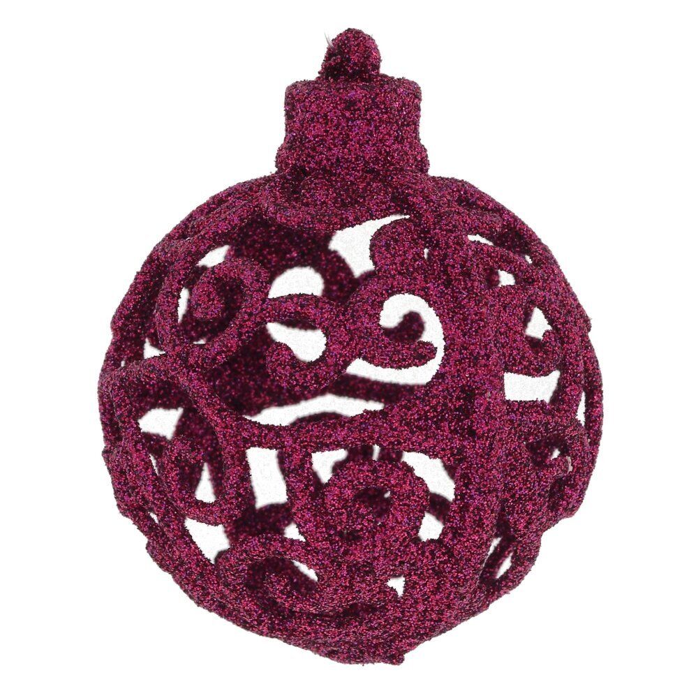 GAEM Набор из 6шт Украшение новогоднее "Шар", D 6 см, L17,5 W6 H11,5 см