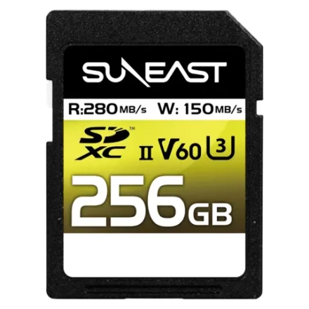 Карта памяти Suneast ULTIMATE PRO SDXC 256GB UHS-II U3 V60, R/W 280/150 МБ/с