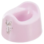 Горшок детский с декором 275х170 мм (розовый)