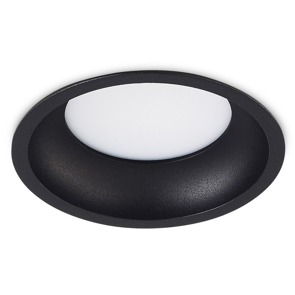 Светильник встраиваемый CRATER,  10W,  744Lm,  2700-3000-4000K,  D81, 5хH39мм,  IP44,  черный