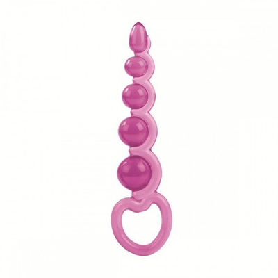 Упругий анальный стимулятор Beaded Probe (Цвет: розовый)