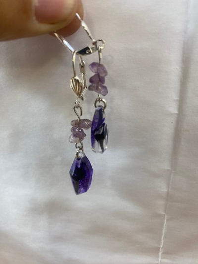 Серьги "Капля моря"