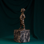 Кабинетная скульптура в Стиле Ар-Деко «Юный лыжник»