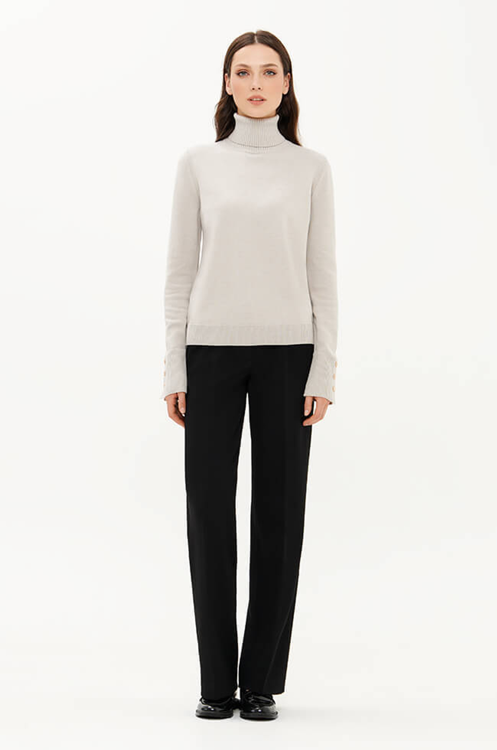 23375 Свитер женский (жемчужный)