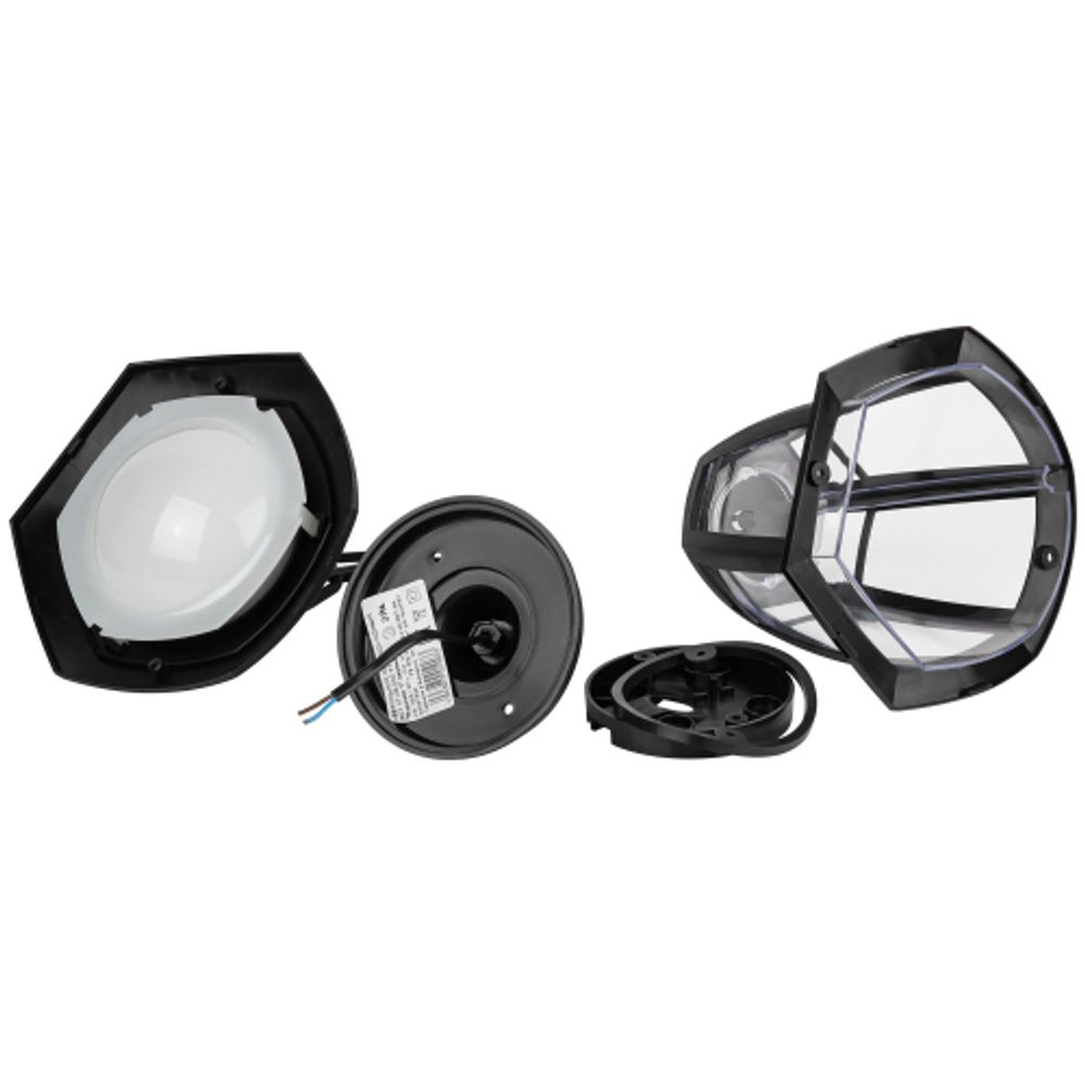 Садово-парковый светильник ЭРА ДСУ 07-8-002 Марсель 1 черный 6 гранный подвесной IP44 светодиодный 8Вт 3000K | Садово-парковые светильники