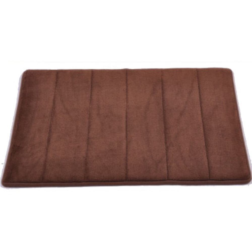 Коврик для ванной комнаты "Мемори страйпс" (Memory stripes) 50*80 Brown коричневый