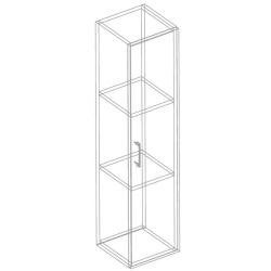 Шкаф 1-ств МС "Анита" , (Винтерберг),