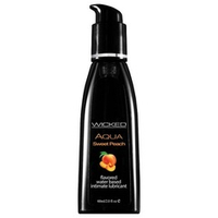 Лубрикант с ароматом спелого персика Wicked Aqua Sweet Peach 60мл