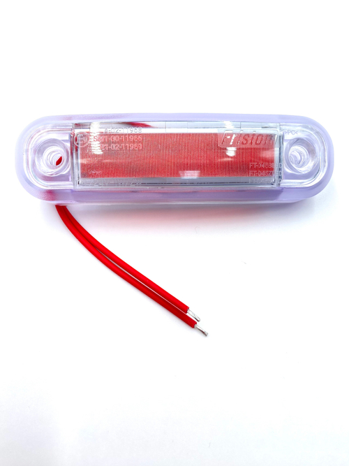 Фонарь габаритный светодиодный Fristom FT-045 C LED красный, провод 0,5м, (1 шт.)