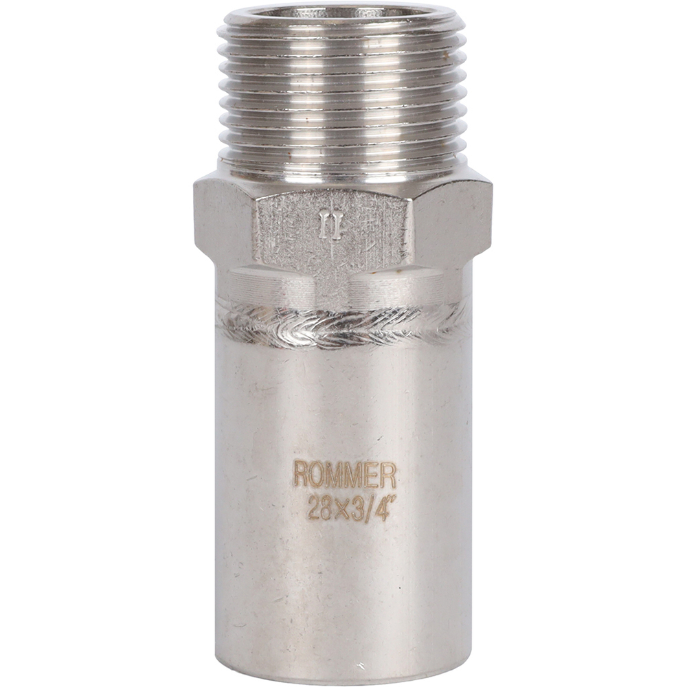 ROMMER Вставка с НР 28x3/4" из нержавеющей стали прессовой
