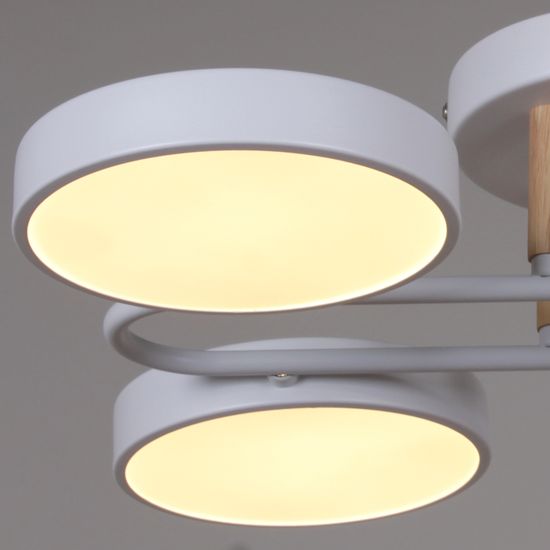 03322-0.3-04 WH+WOOD светильник потолочный