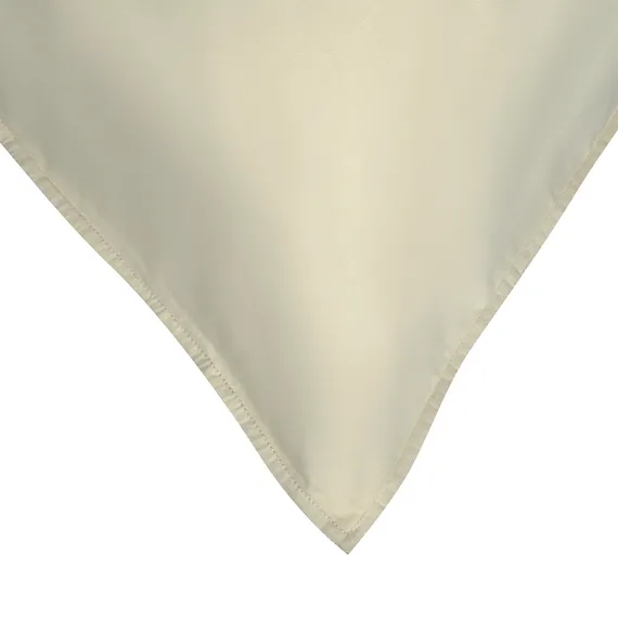 Набор из двух наволочек из сатина серо-бежевого цвета с брашинг-эффектом из коллекции essential