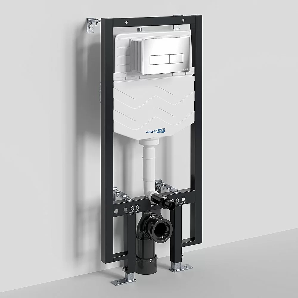 Инсталляция для унитаза WasserKraft Vils 56TLT.010.ME.CH03 с кнопкой хром