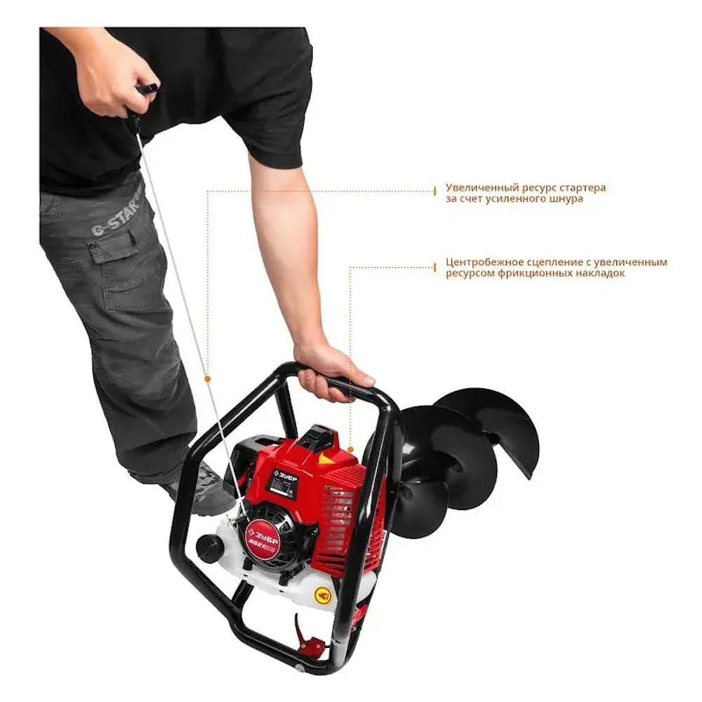 Бензиновый мотобур ЗУБР МБ2-300