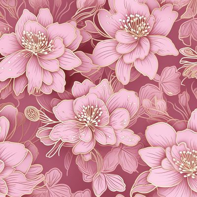 Розовые цветы