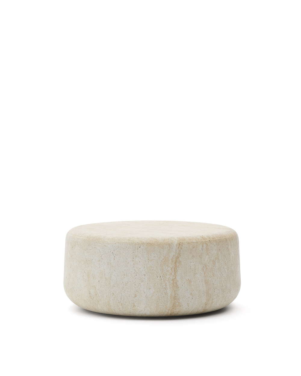 Цементный столик Drasi с отделкой под травертин Ø90 см