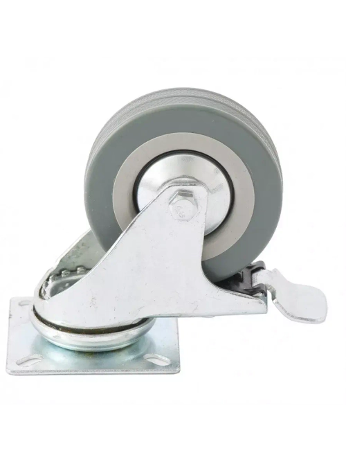 Колесо поворотное с тормозом D 75 мм