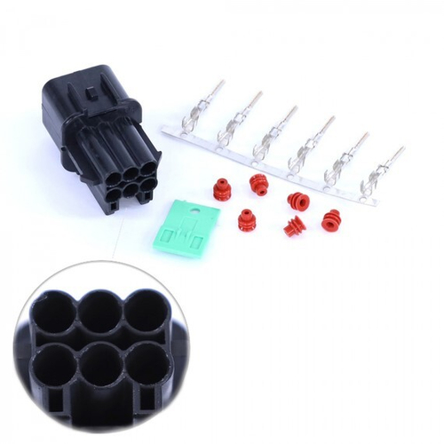 Разъем PB621-06020 6-ти контактный фар /Chevrolet Lacetti, Lanos, Spark, Daewoo Matiz (без конт.) (VOLTON)